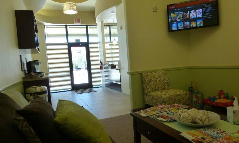 Front door entrance of Prosper Smile Family Dentistry in 75078